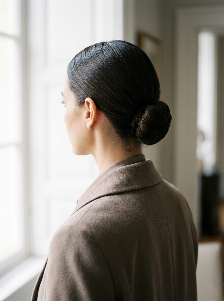 Sleek Low Bun - Sleek Frisur